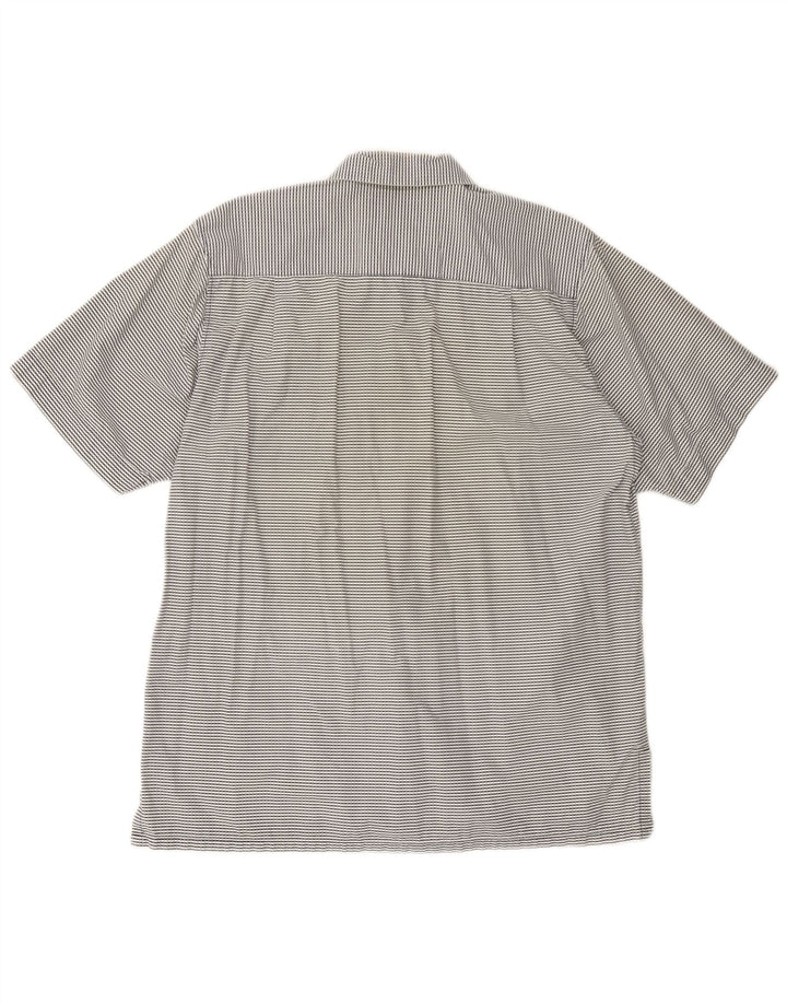 Lee Chemise à Manches Courtes Homme Bleu Marine Moyen Géométrique