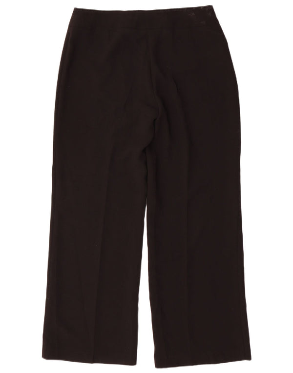 Marks & Spencer Pantalon de costume droit pour femme UK 14 Large W32 L31 Noir