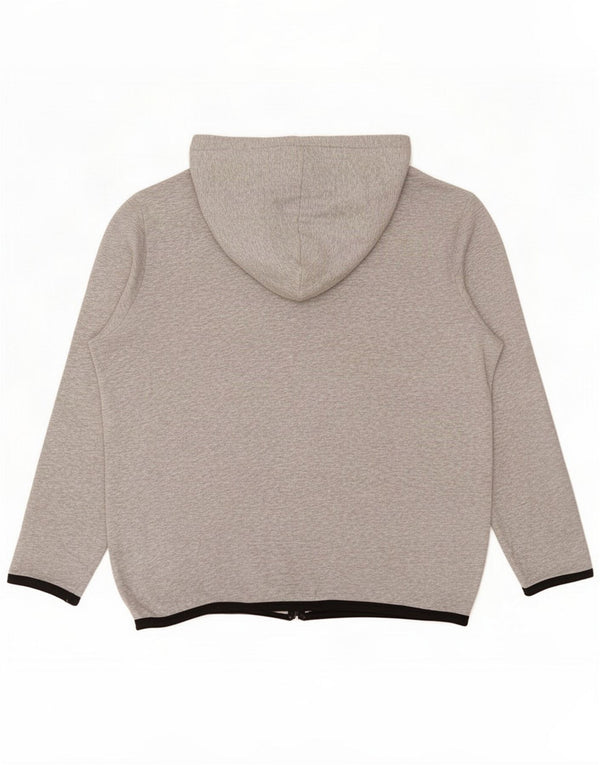Jack & Jones Pull à capuche zippé pour homme 2XL Gris Colourblock Cotton