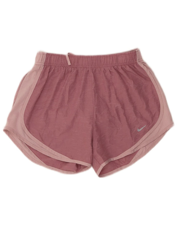 Nike Short de sport Dri Fit pour femme UK 8 Petit polyester moucheté rose