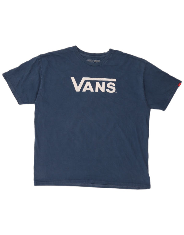 Vans T-shirt graphique pour hommes XL Bleu Coton