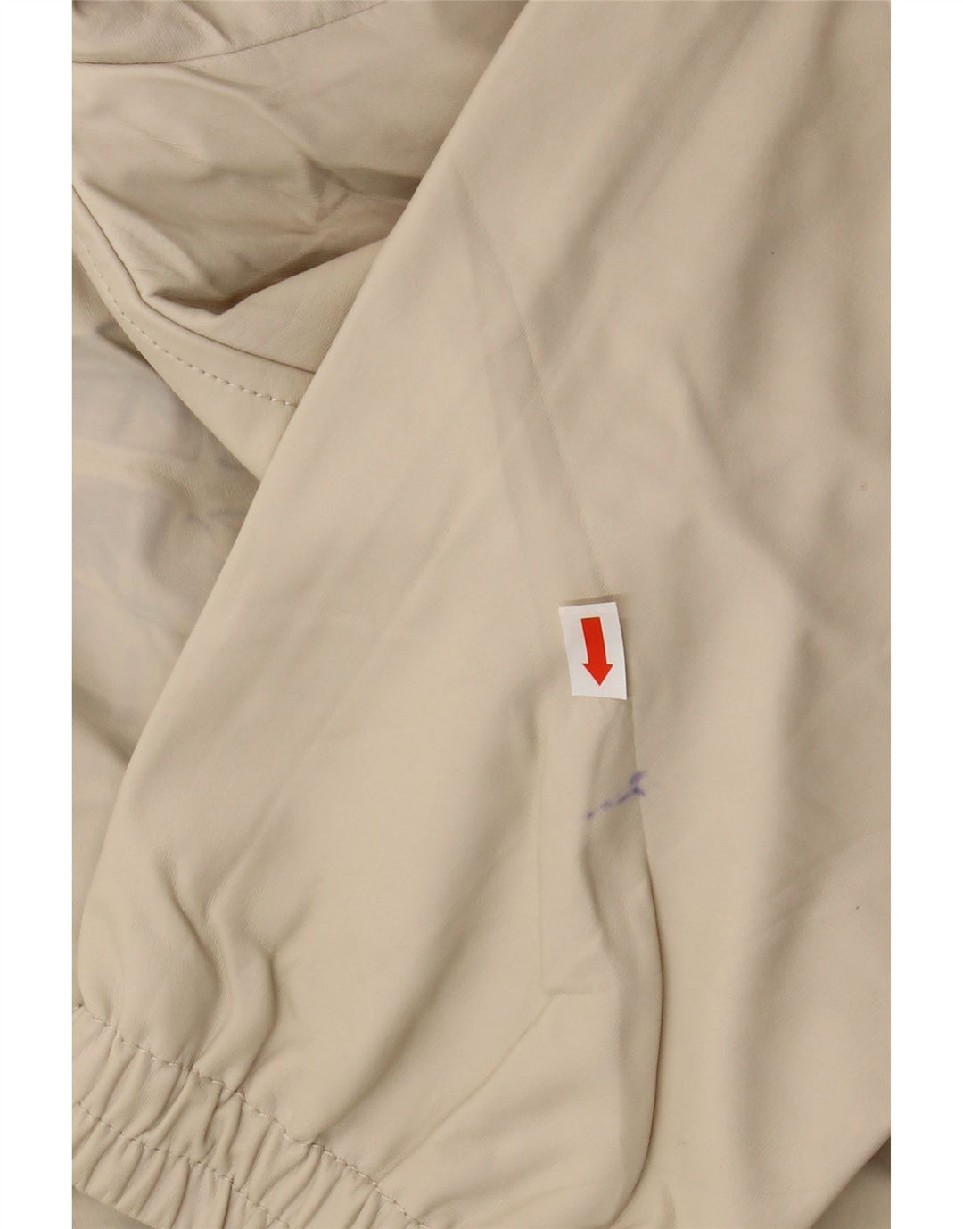 Zara Manteau coupe-vent à capuche pour femme UK 16 Large Beige Polyester