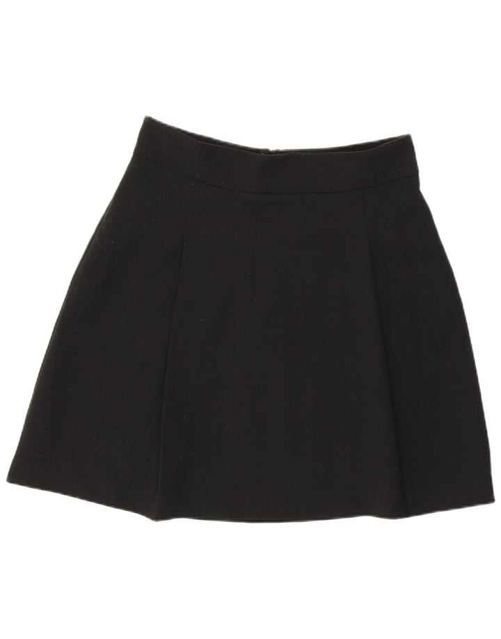 Marks & Spencer Jupe trapèze pour femme UK 10 Small W29 Noir Polyester