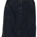 Carrera Femme Jupe En Jean W28 Bleu Marine Moyen Coton