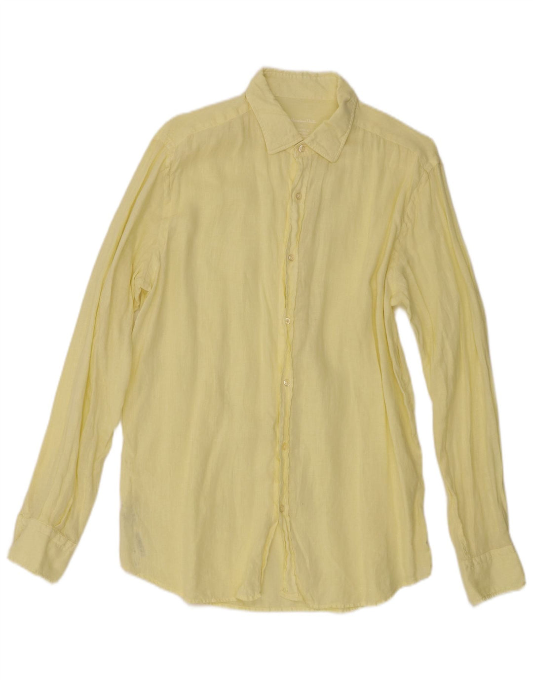 Massimo Dutti Chemise Homme Grand Lin Jaune