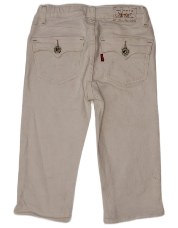 Levi's Jean droit fille 6-7 ans W22 L13 coton blanc