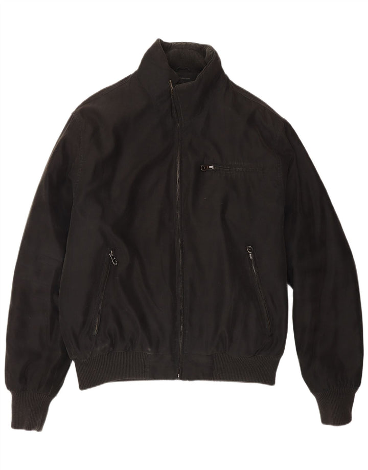 Polbot Veste Bomber Homme UK 40 Large Noir Polyester