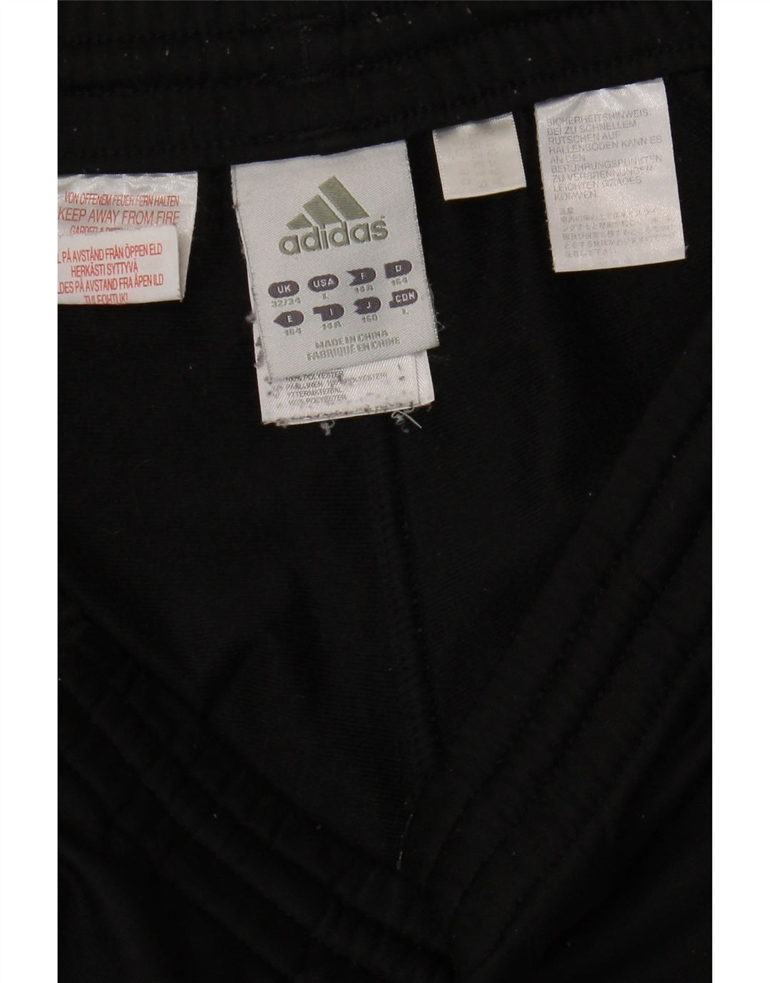 ADIDAS Pantalon de survêtement garçon Joggers 13-14 ans Noir Polyester