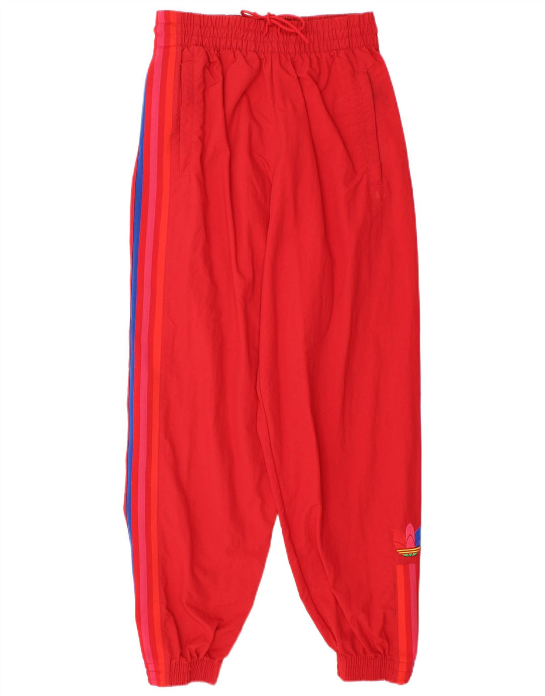 ADIDAS Veste de survêtement coupe ample pour femme UK 6 XS Rouge Polyester