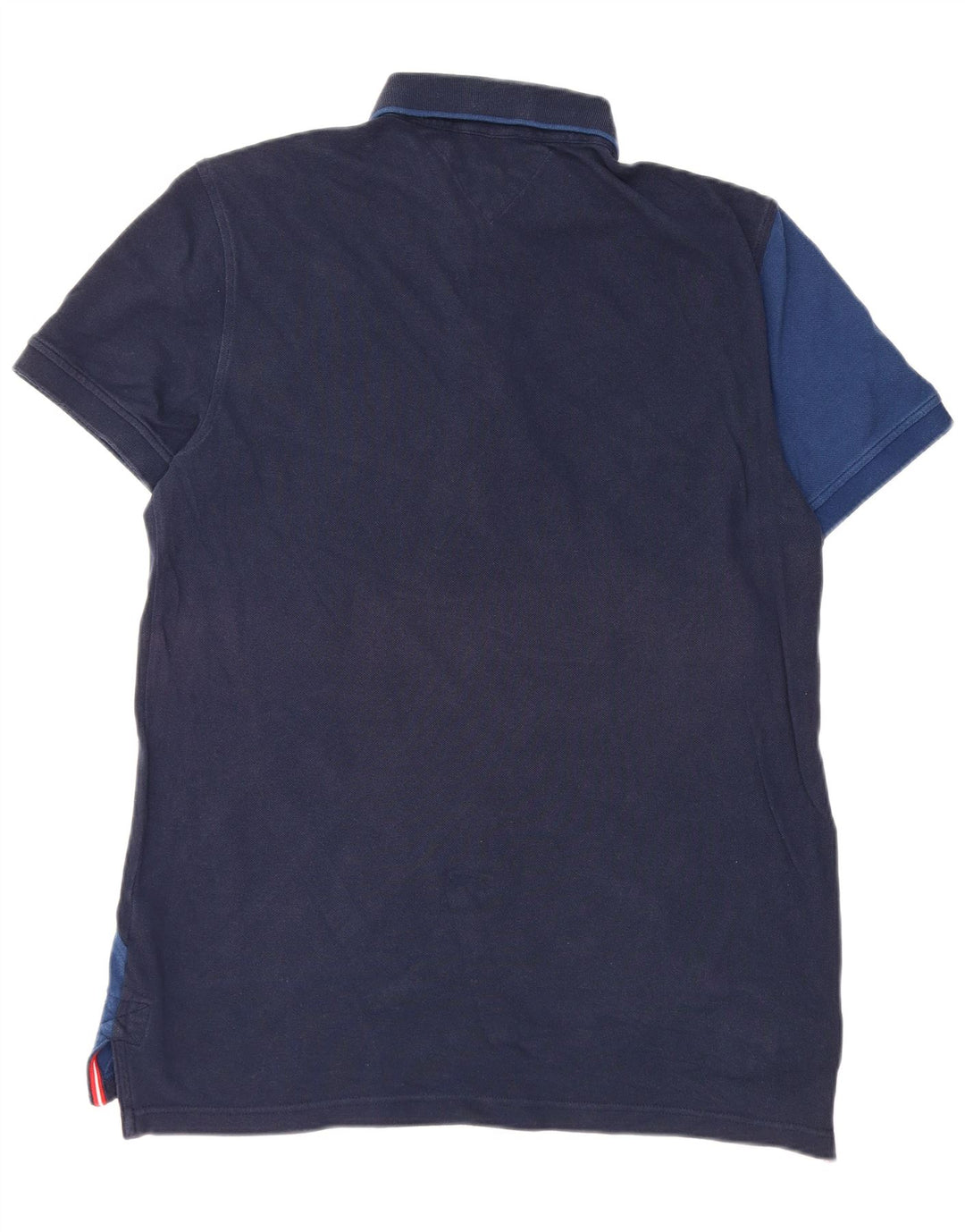 Tommy Hilfiger Polo Homme Large Bleu Marine Rayé Coton