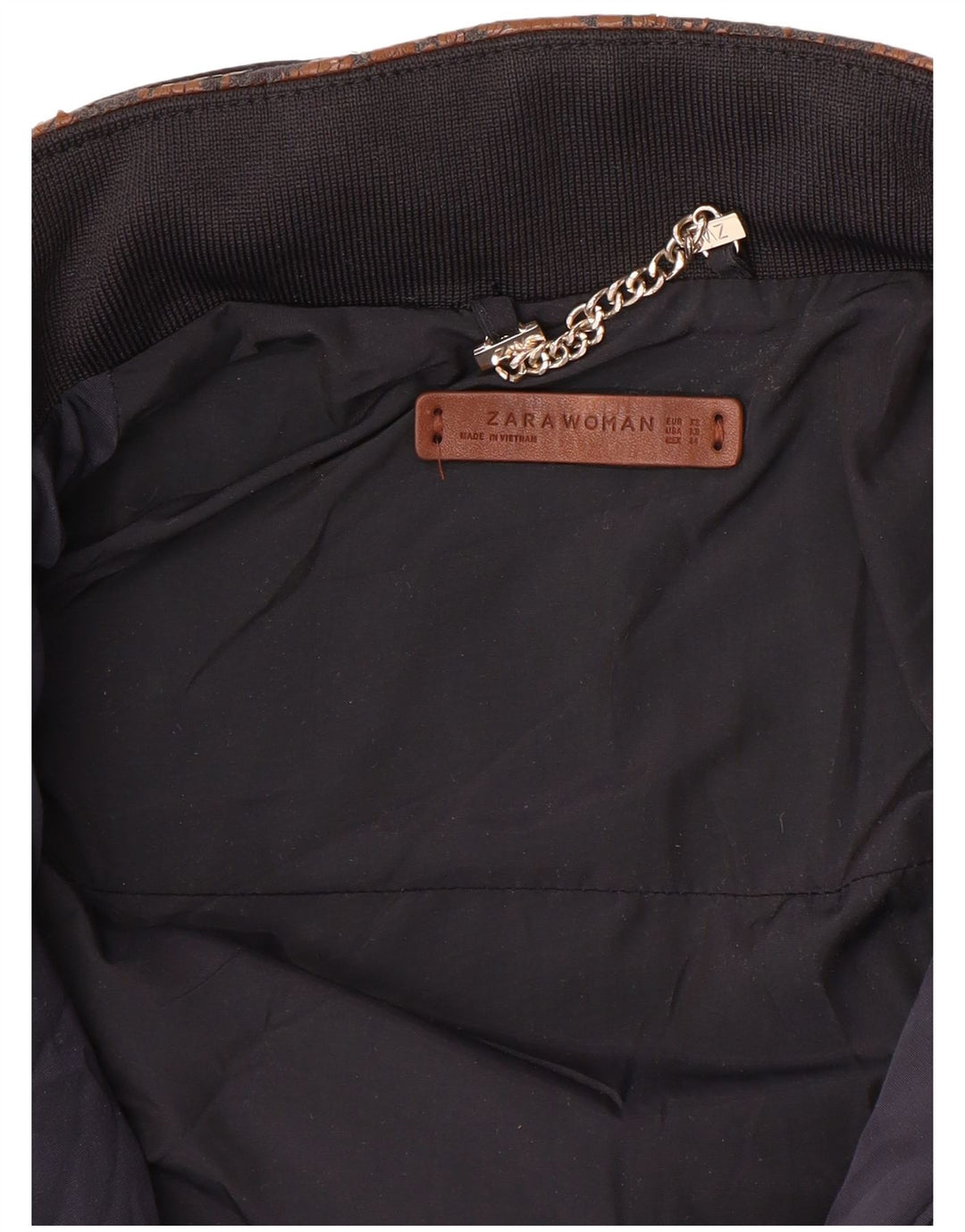 Zara Veste matelassée pour femme UK 6 XS Bleu marine