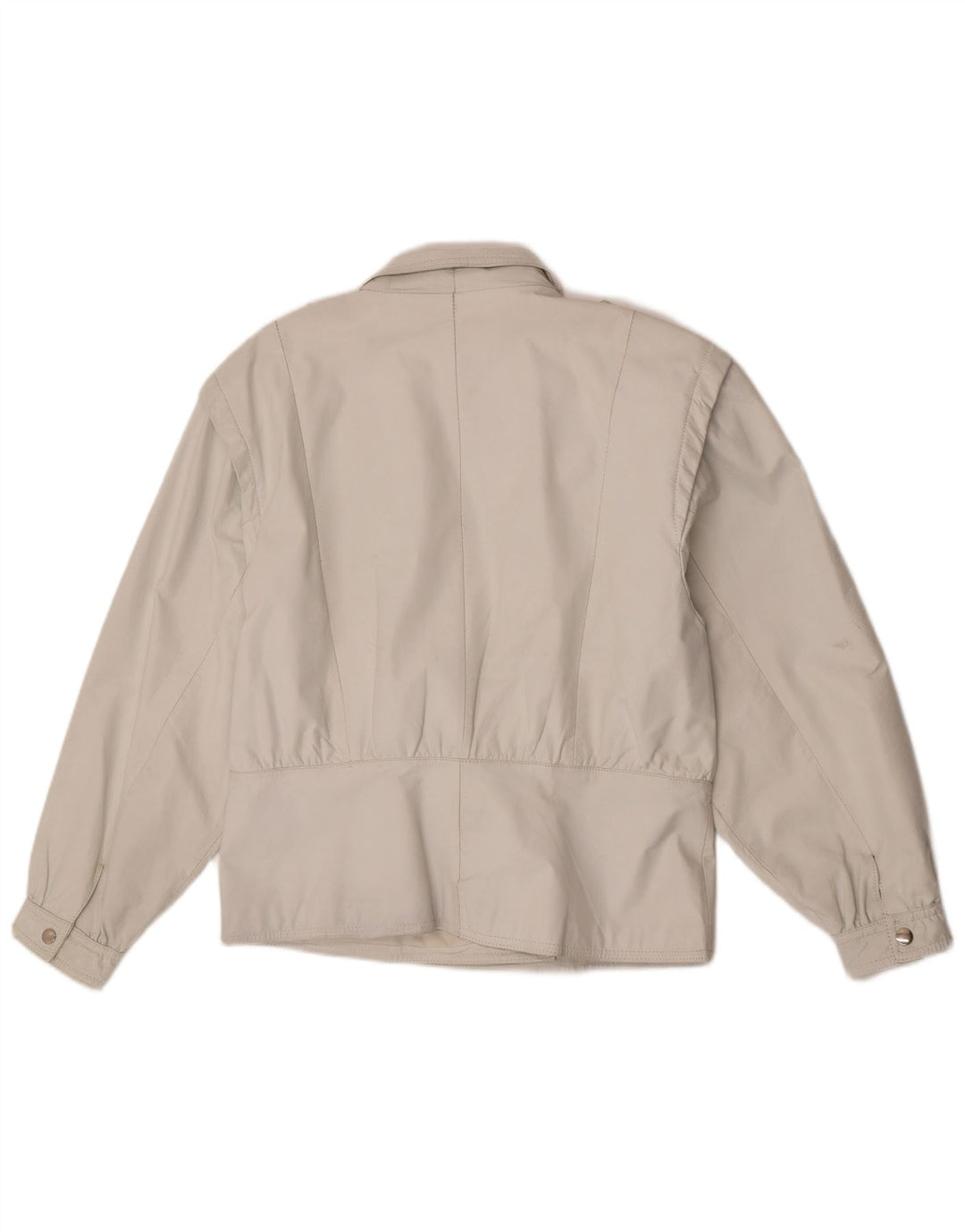 Veste en cuir militaire femme vintage EU 42 Grand cuir blanc