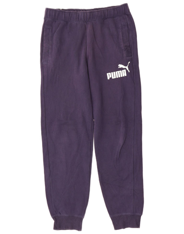 Puma Pantalon de Survêtement Graphique Joggers Homme Bleu Marine Moyen Coton