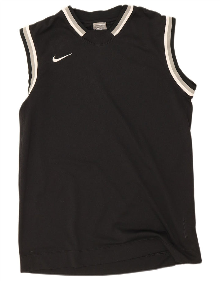Nike Garçon Débardeur 13-14 ans XL Noir Rayé Polyester