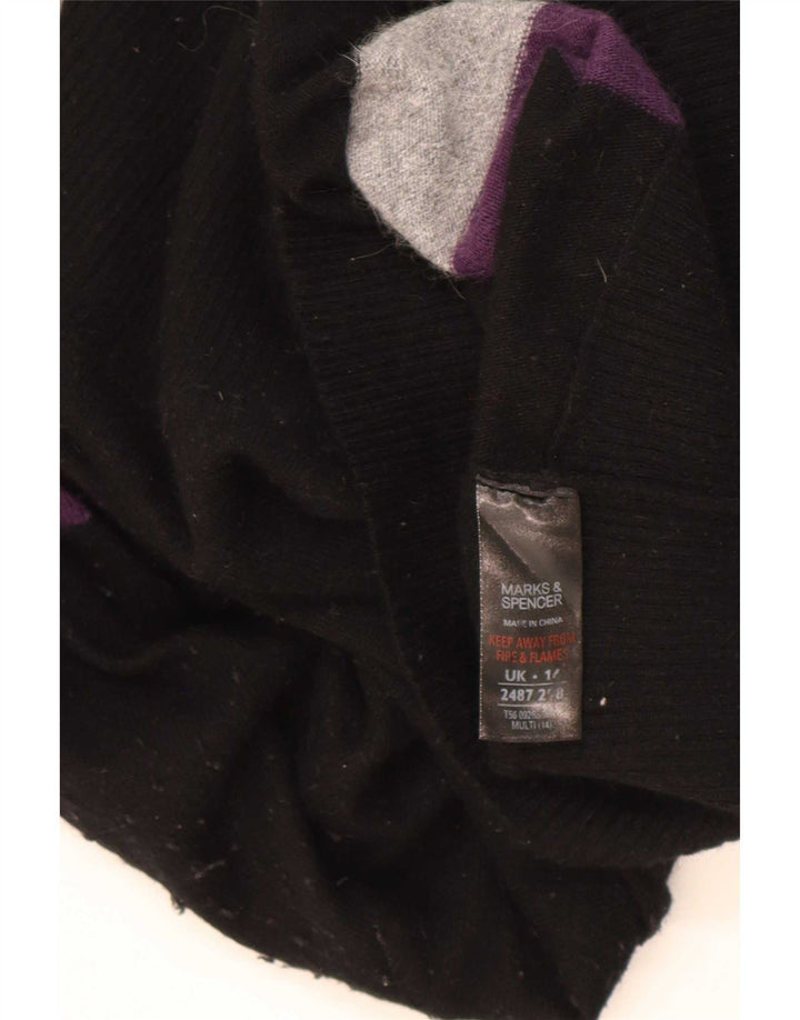 Marks & Spencer Robe pull pour femme UK 44 Medium Multicolore Rayé