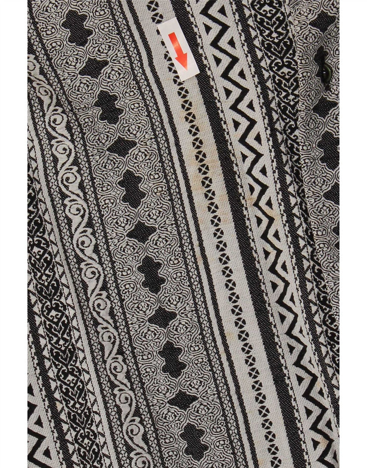 Chemise Homme Vintage Grande Viscose Rayée Grise