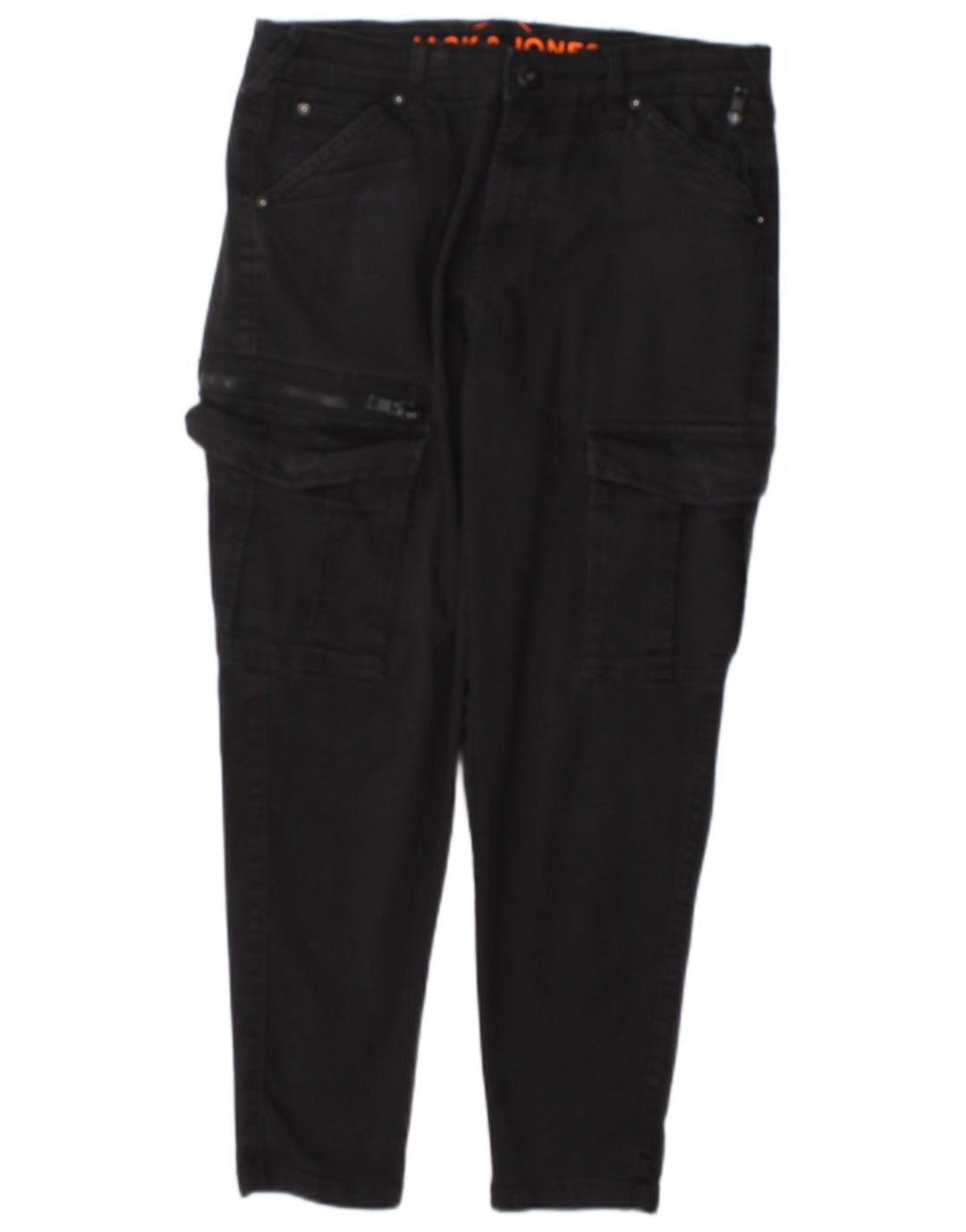 Jack & Jones Pantalon Cargo Slim W30 L25 Homme Gris Coton