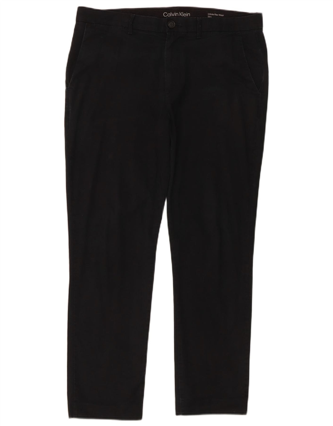 Calvin Klein Pantalon Chino Slim Femme W33 L27 Coton Noir