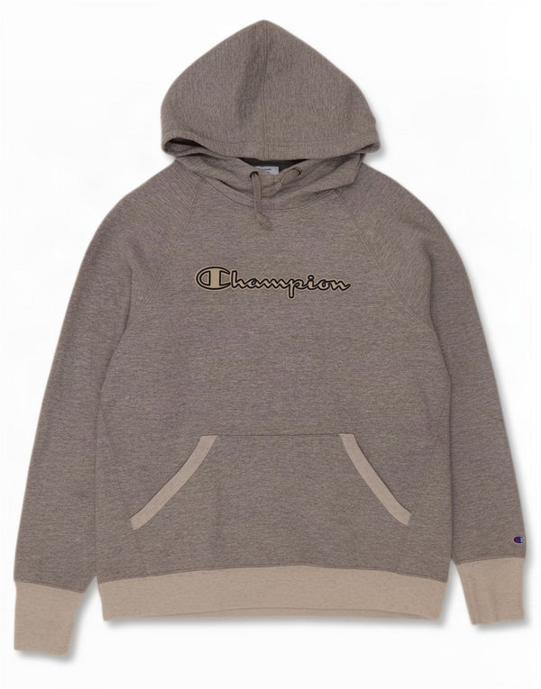 Champion Pull à capuche graphique pour femme UK 16 Large Gris