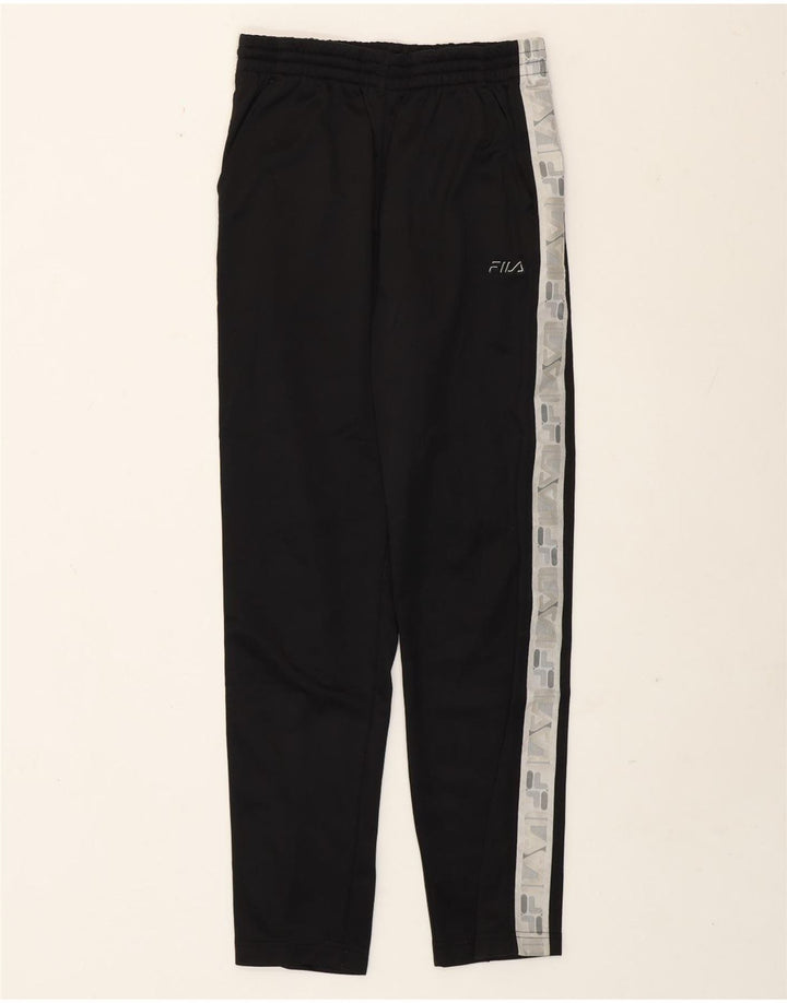 Fila Pantalon de survêtement graphique pour femme IT 42 Noir moyen Colourblock