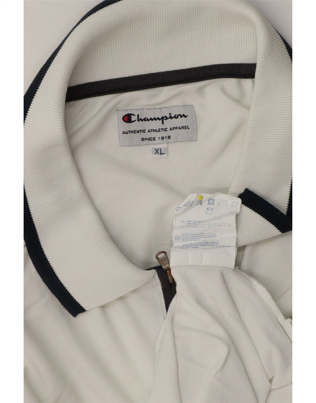 Champion Polo Homme XL Blanc Coton