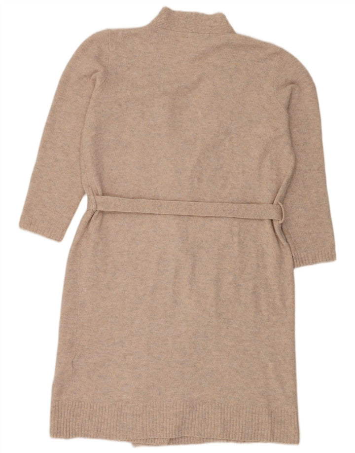 Marks & Spencer Pull cardigan long pour femme UK 14 Beige moyen