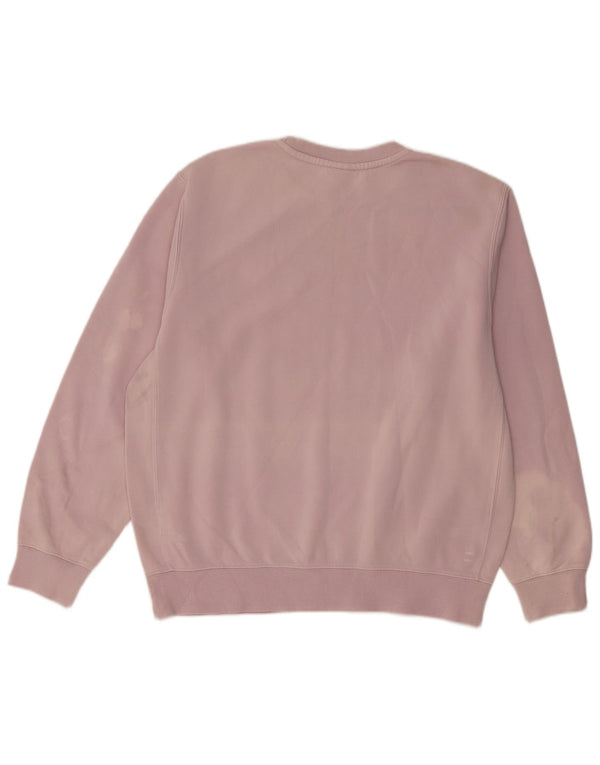 NIKE Sweat-shirt surdimensionné pour femme UK 14 Coton violet moyen