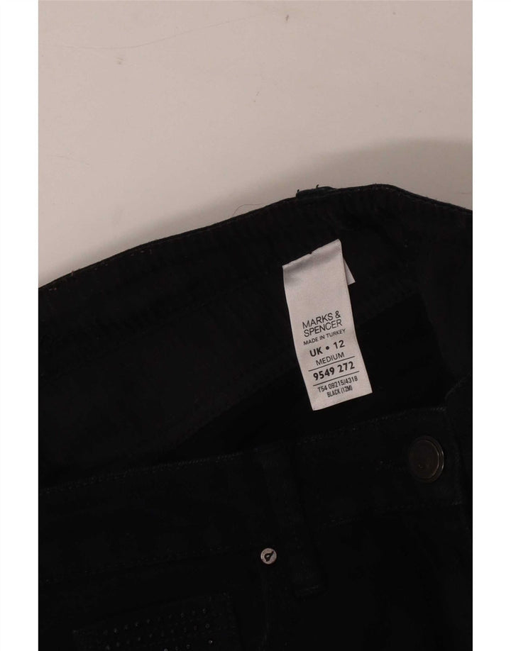 Marks & Spencer Jean bootcut pour femme UK 12 Medium W30 L30 Coton noir
