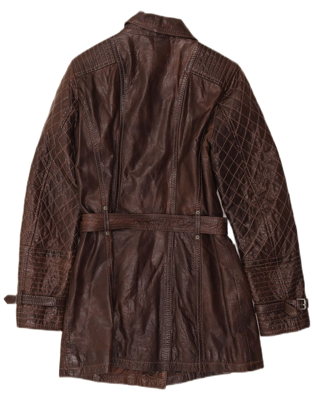 Gipsy Manteau en cuir pour femme UK 10 Petit Marron