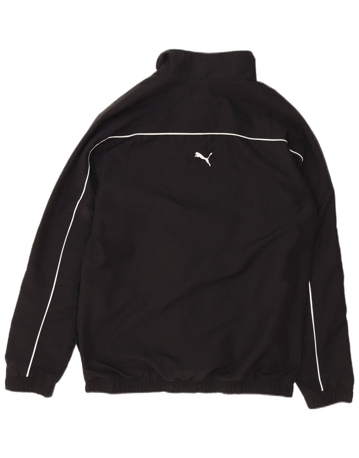 PUMA Veste de survêtement graphique pour hommes, petit, noir