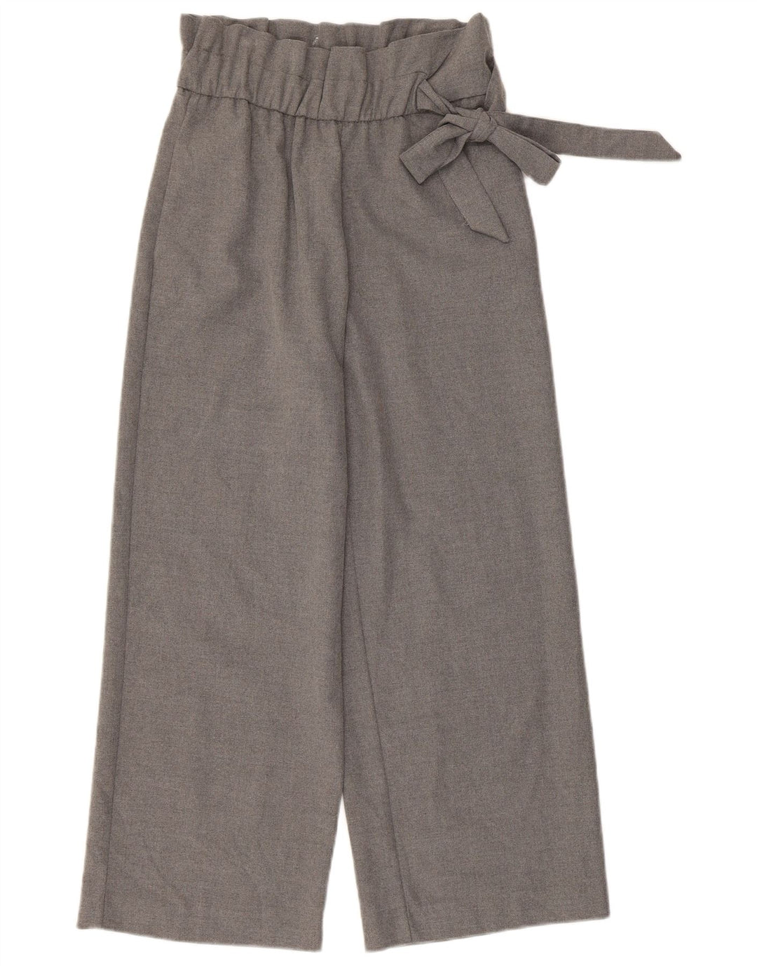 Pantalon court Zara Femme Small W26 L24 Gris Polyester