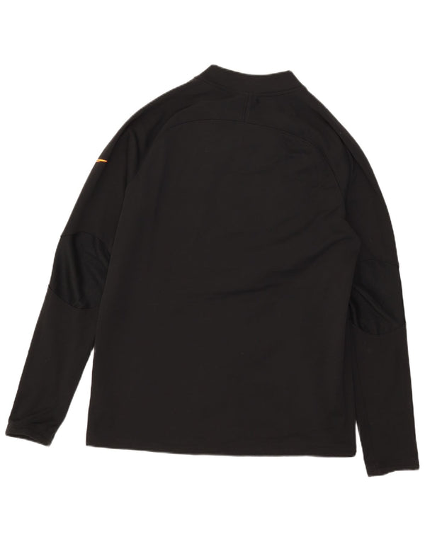 Nike Therma-Fit Sweat-shirt à col zippé pour homme Taille L Noir Colorblock