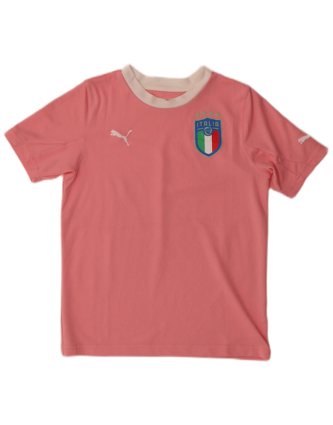 PUMA T-Shirt Graphique Italia Fille 11-12 Ans Rose
