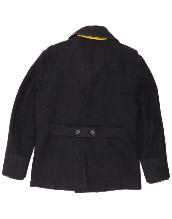 Superdry Caban Homme UK 38 Laine Bleu Marine Moyen