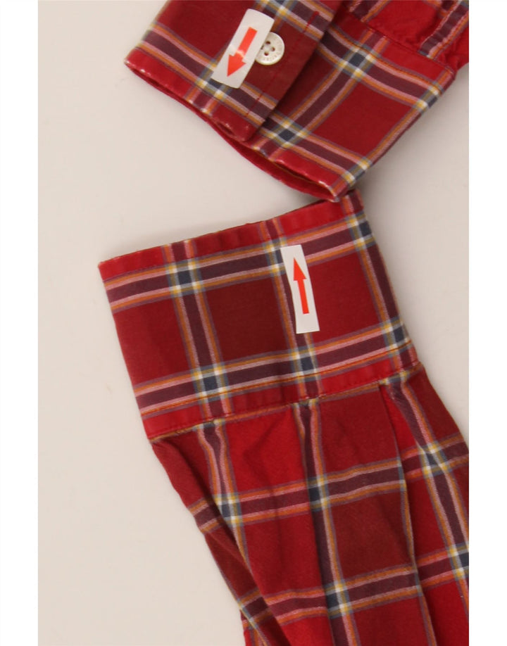 Timberland Chemise Homme Grand Carreau Rouge Coton
