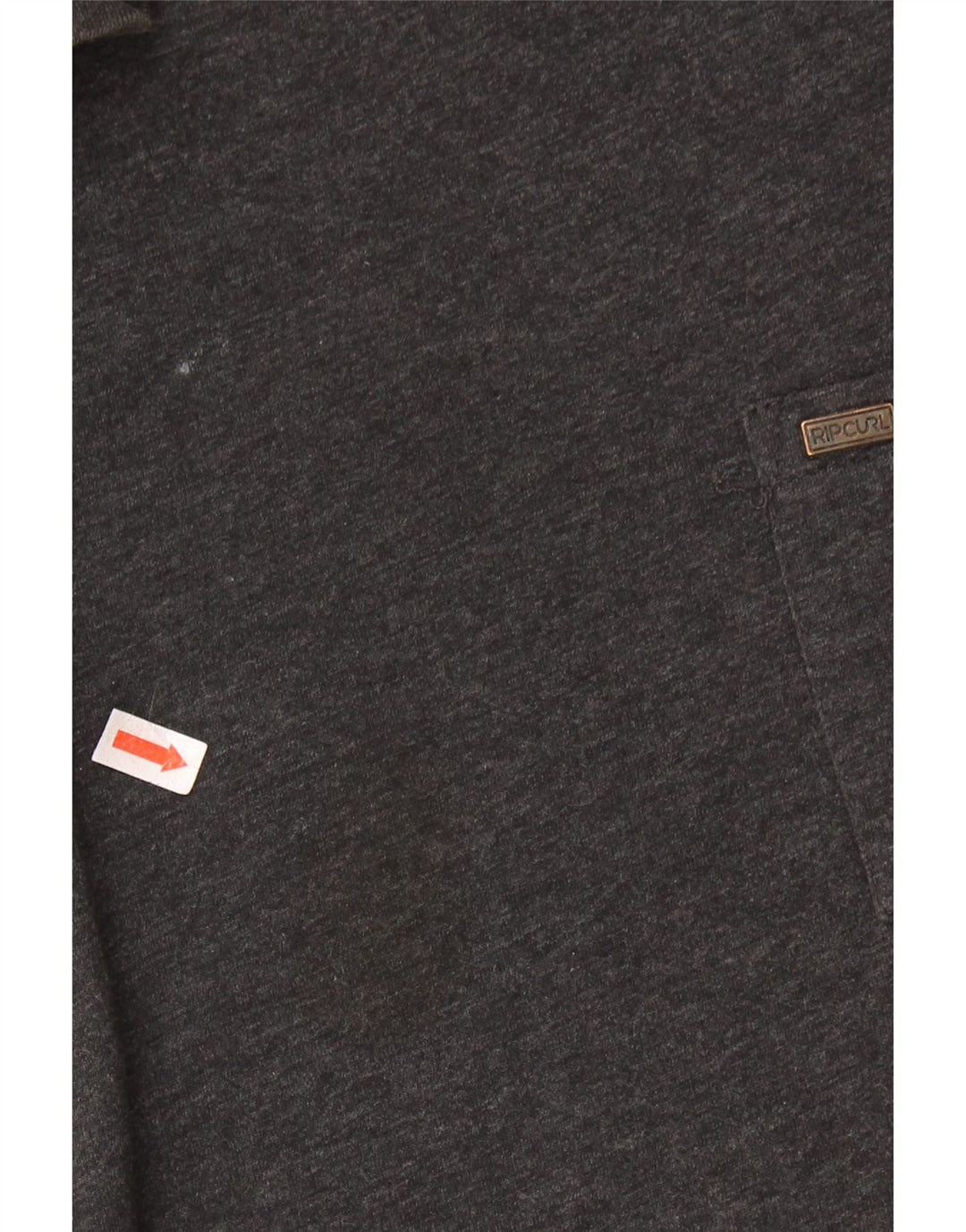 RIP CURL T-shirt coupe standard pour hommes, grand, gris, coton