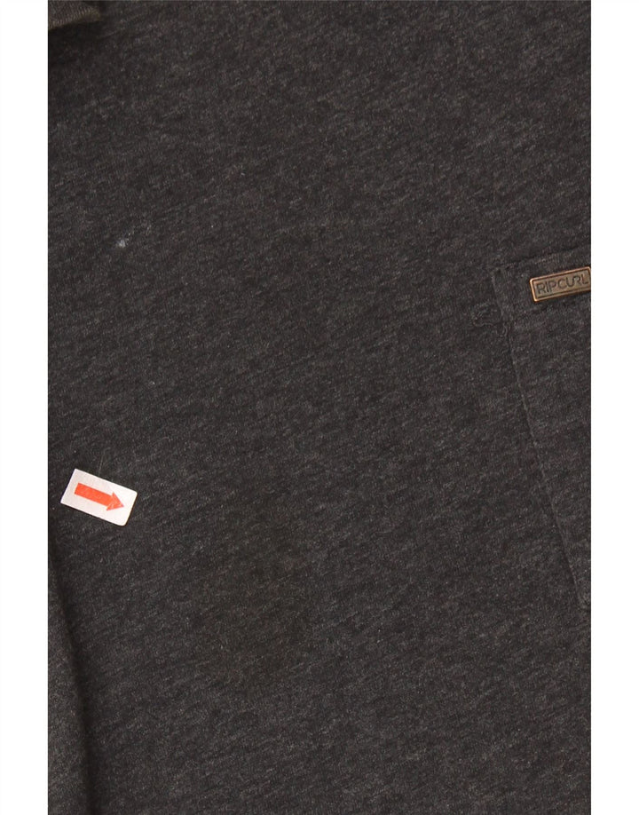 RIP CURL T-shirt coupe standard pour hommes, grand, gris, coton