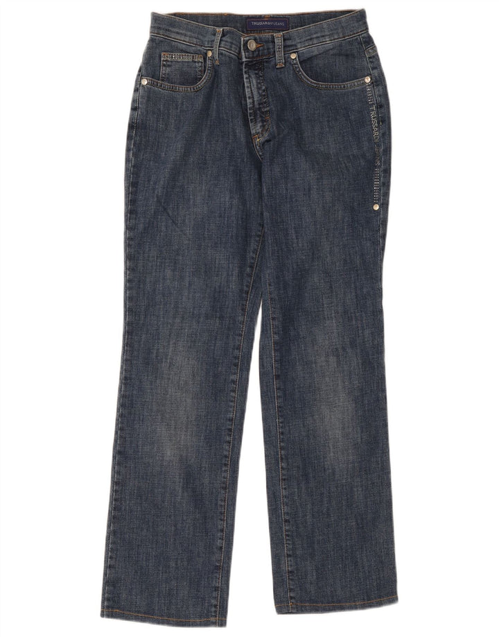 Trussardi Jean Droit W27 L27 Bleu Coton Femme