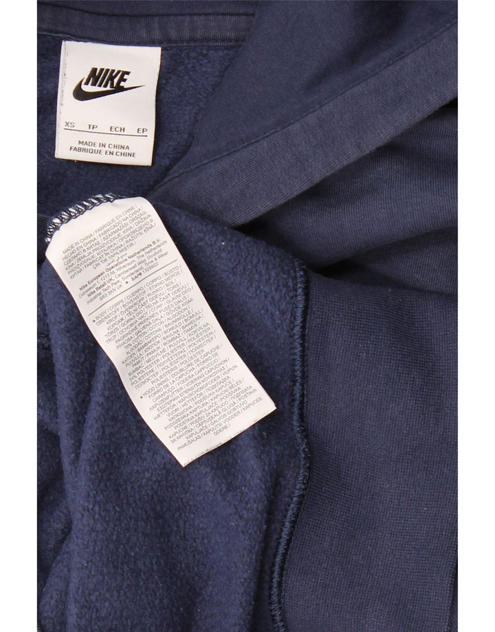 NIKE Pull à capuche graphique pour homme XS en coton bleu marine