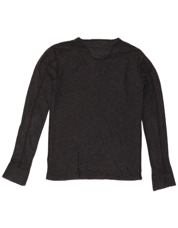 SUPERDRY Haut à Manches Longues Homme Gris Moyen Coton