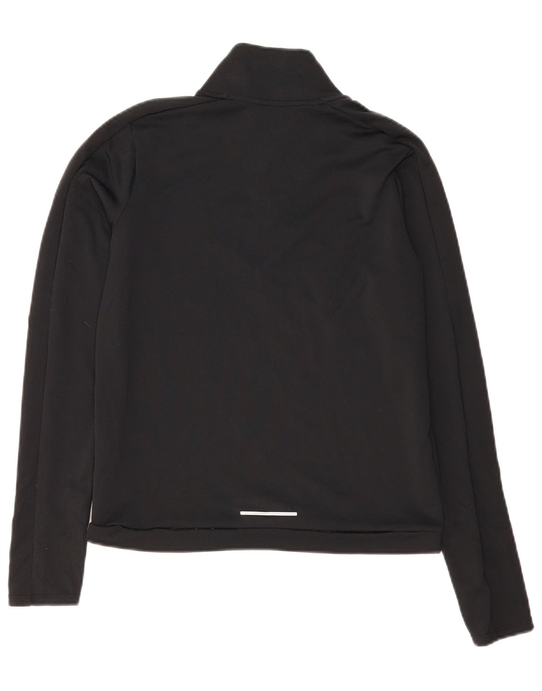 Nike Haut de survêtement Dri Fit à col zippé pour femme UK 10 Petit Noir