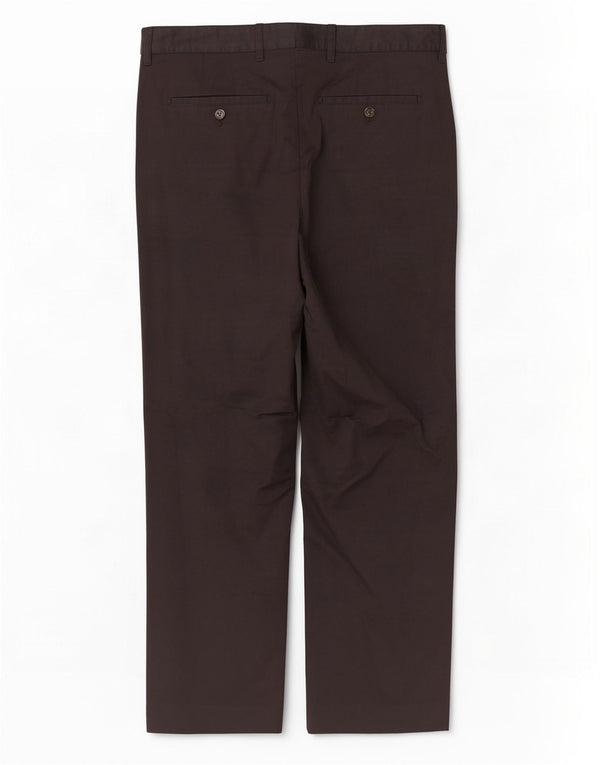 Zara Pantalon Chino Droit Homme EU 42 Large W32 L31 Marron