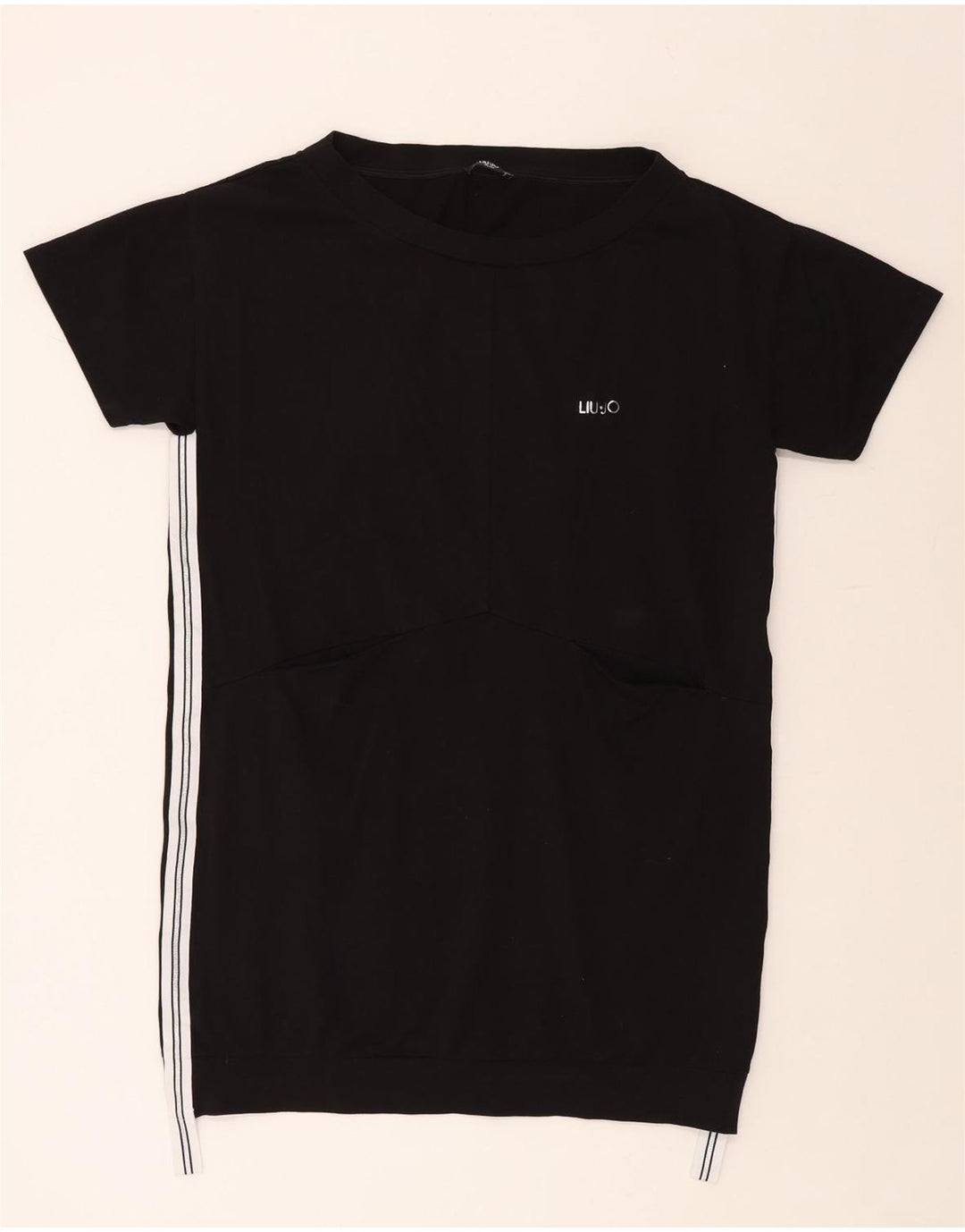 LIU JO Robe T-Shirt Milano pour Femme UK 18 XL Coton Noir