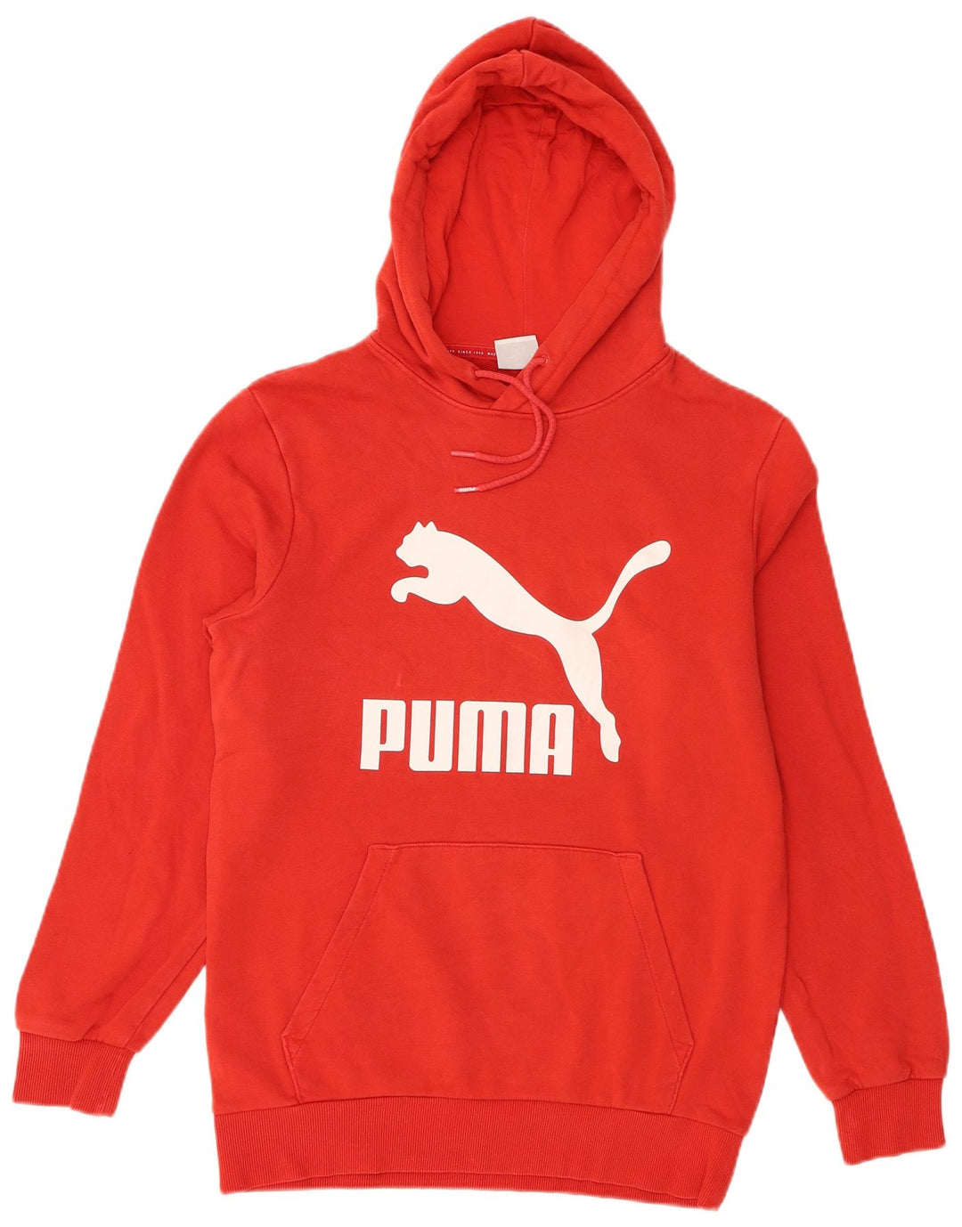 Puma Pull à capuche graphique homme petit rouge coton