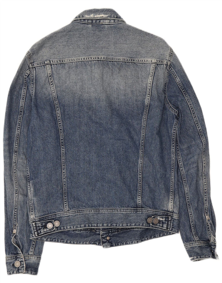 Replay Veste en jean vieilli pour femme UK 14 Bleu moyen Coton