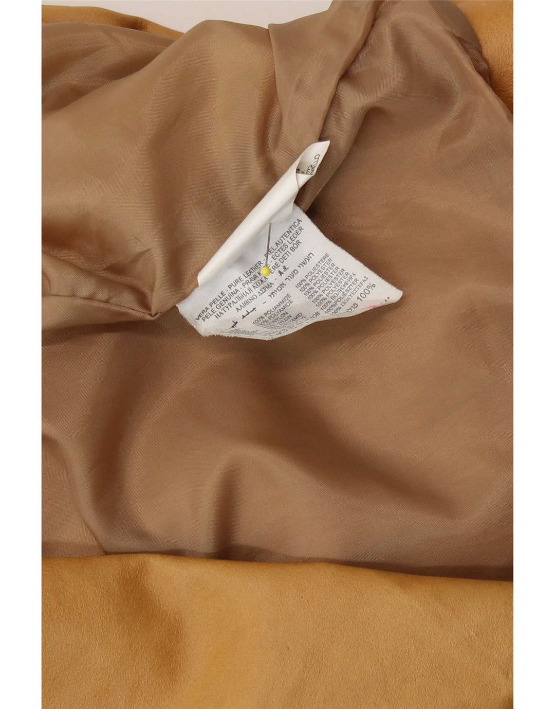 Terranova Manteau en cuir pour femme UK 10 Petit cuir beige