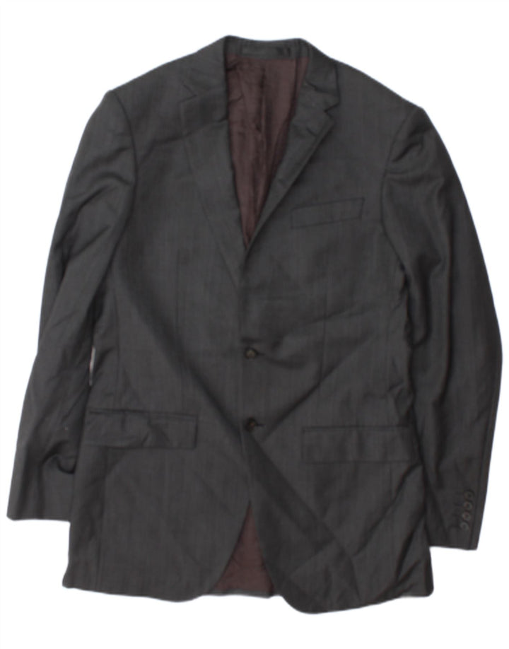 Zignone Veste blazer à 2 boutons pour homme UK 38 Gris moyen
