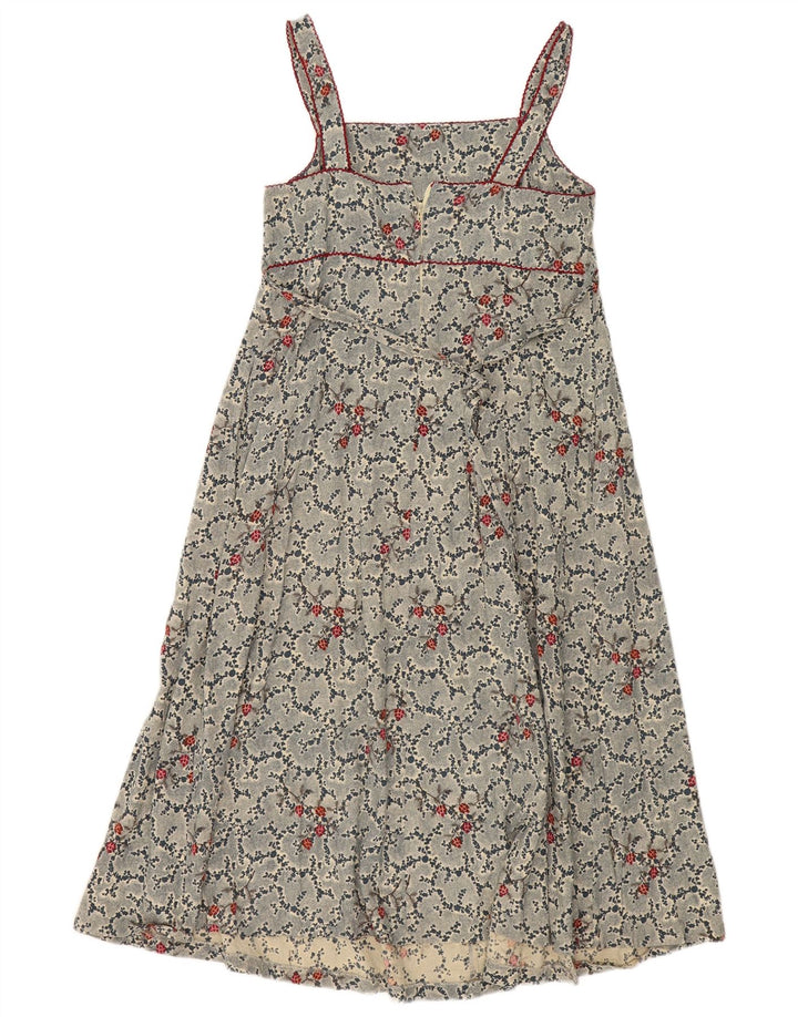 Selene Robe d'été pour femme US 8 Bleu moyen Floral