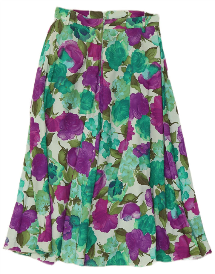 jupe évasée femme vintage W26 Petit Floral multicolore