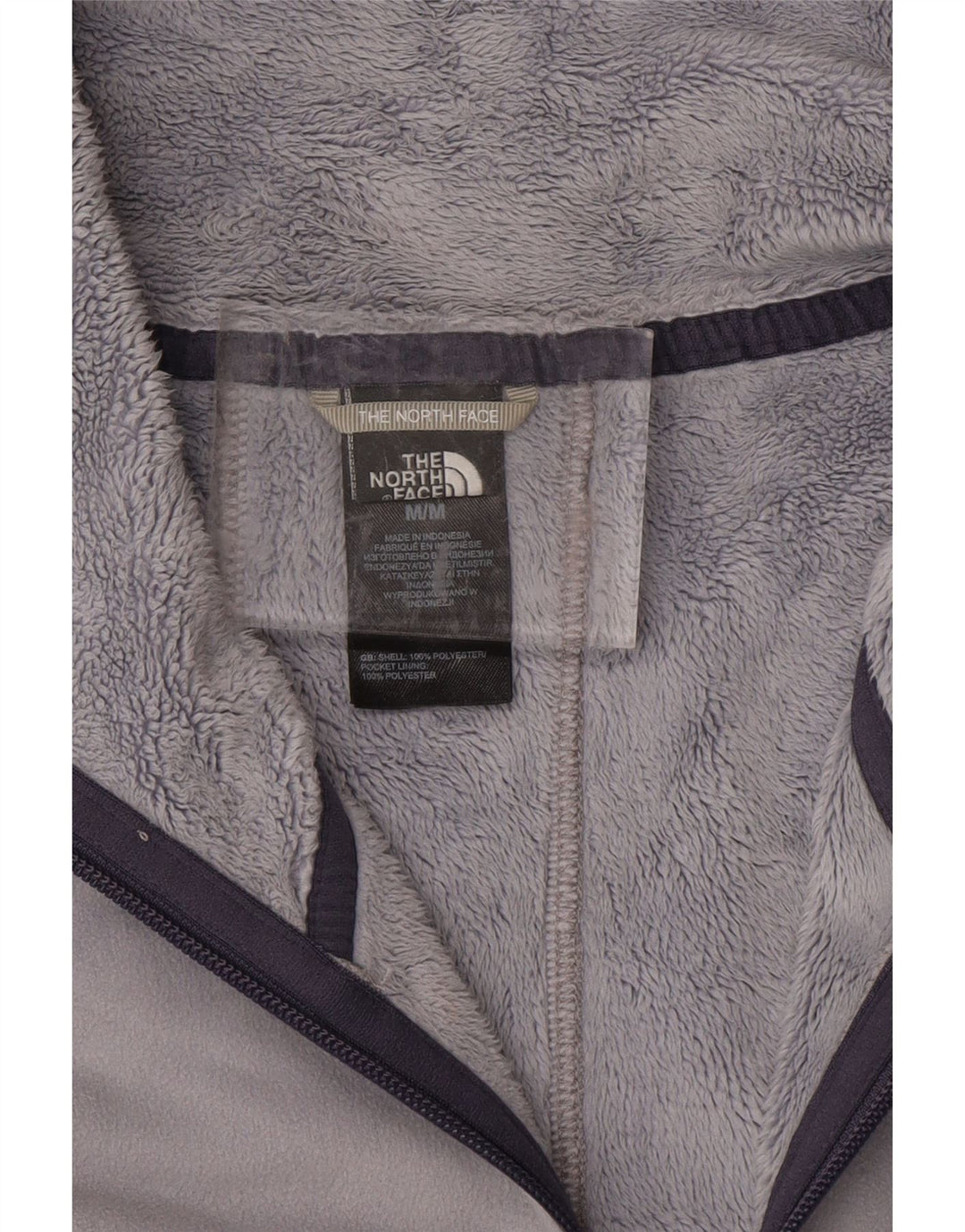 THE NORTH FACE Veste Polaire Femme UK 14 Gris Moyen Polyester